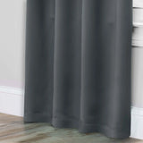 Solid Room Darkening Rod Pocket Blackout Curtain Panels, Set of 2