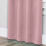 Solid Room Darkening Rod Pocket Blackout Curtain Panels, Set of 2