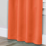 Solid Room Darkening Rod Pocket Blackout Curtain Panels, Set of 2