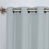 Classic Modern Solid Room Darkening Blackout Curtain Panels, Set of 2