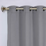 Classic Modern Solid Room Darkening Blackout Curtain Panels, Set of 2