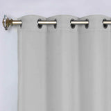 Classic Modern Solid Room Darkening Blackout Curtain Panels, Set of 2