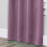 Solid Room Darkening Rod Pocket Blackout Curtain Panels, Set of 2