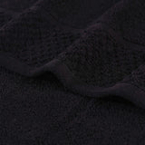 Lodi Cotton 3-Piece Towel Set – Absorbent Mid-Weight Solid Bathroom Towels with Textured Border