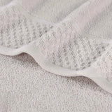 Lodi Cotton 3-Piece Towel Set – Absorbent Mid-Weight Solid Bathroom Towels with Textured Border