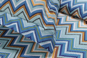 Superior 1800 Series Wrinkle Resistant Zigzag Sheet Set - Blue