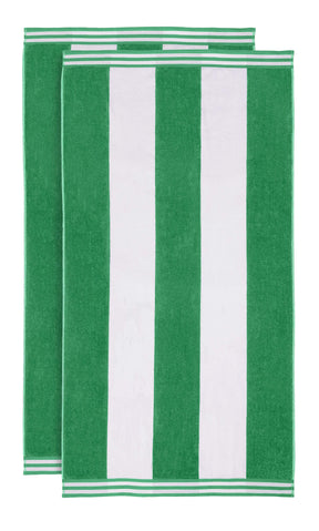 Cabana Stripe Oversized Cotton Beach Towel Set Of 2,4,6