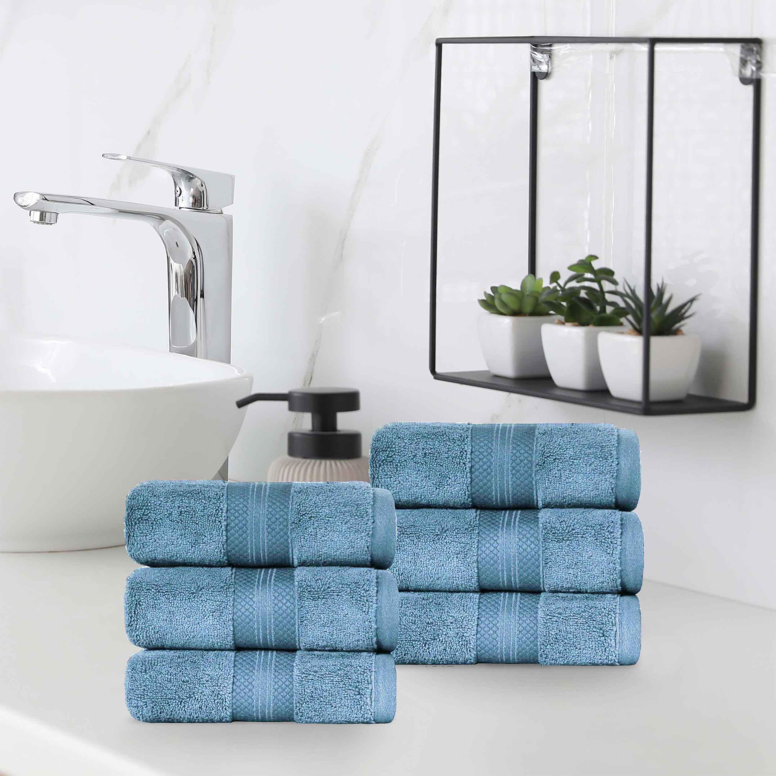 Superior Premium Turkish Cotton 6-Piece Hand Towel Set - Hand Towel Set by Superior Brand