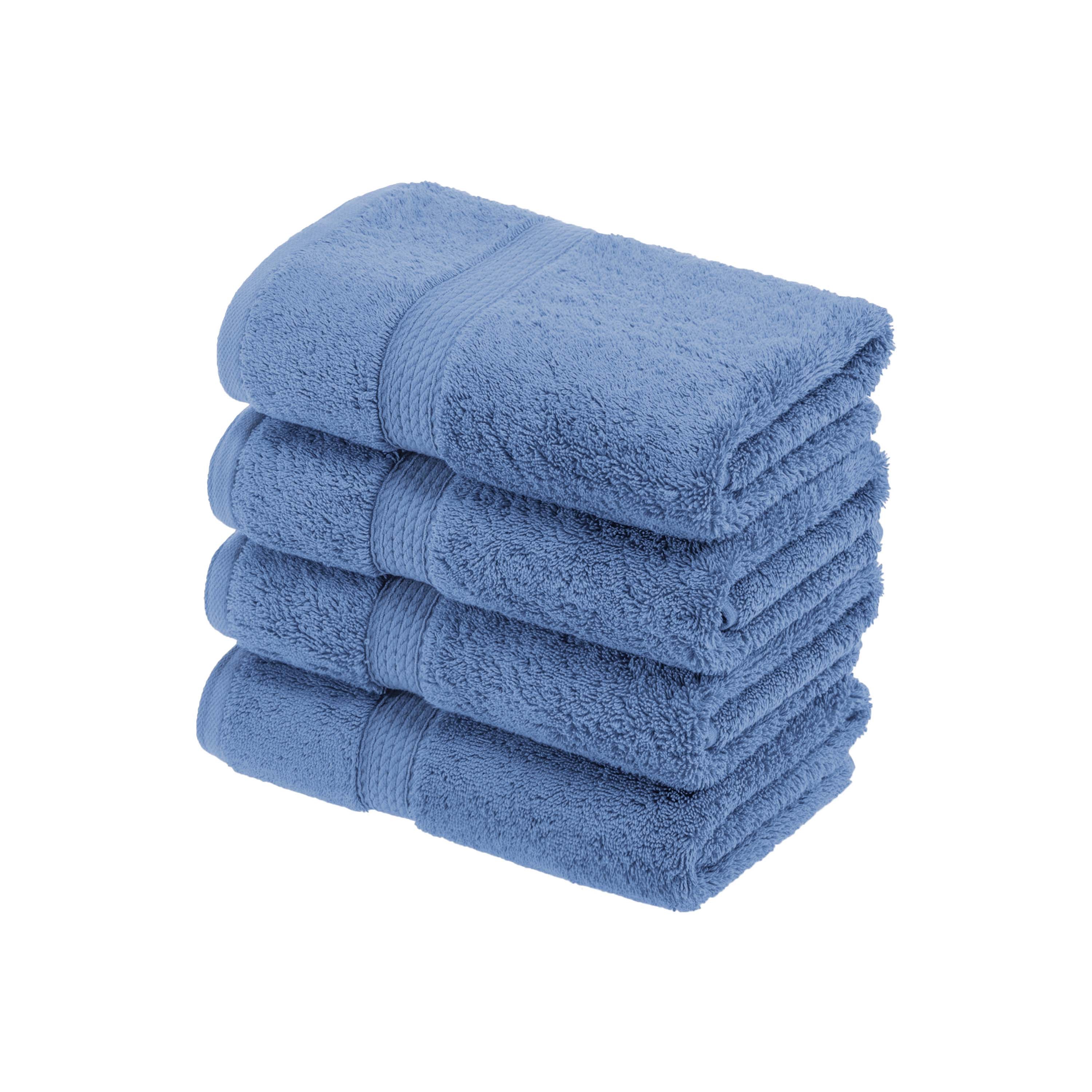Madison Egyptian Cotton Pile Plush Heavyweight Hand Towel Set of 4 - Egyptian Cotton Hand Towel by Superior