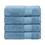 Aria Turkish Cotton Solid Heavyweight Plush Bath Towel Set of 4 - Bath Towel by Superior Brand
