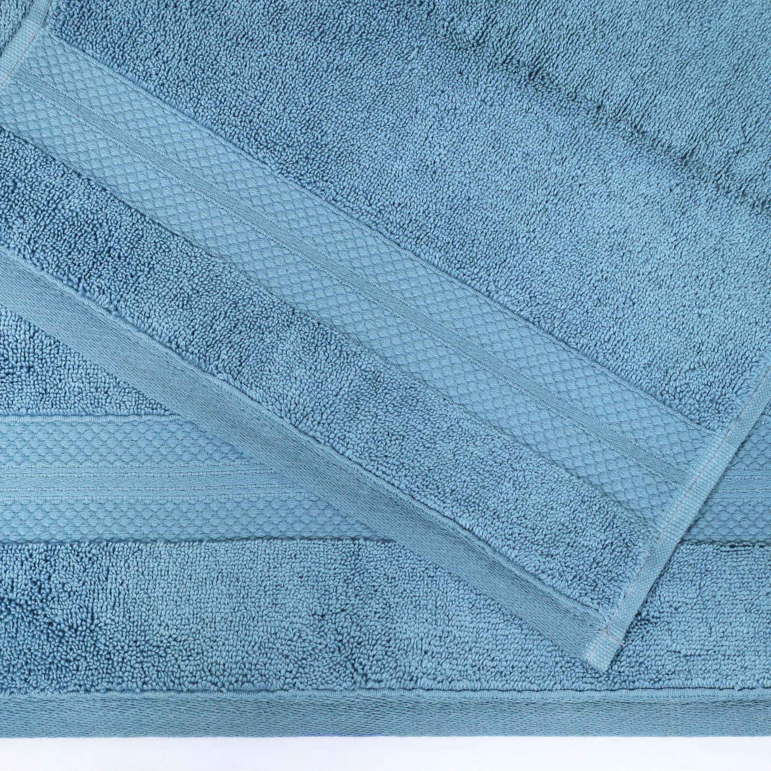 Aria Turkish Cotton Solid Heavyweight Plush Bath Towel Set of 4 - Bath Towel by Superior Brand