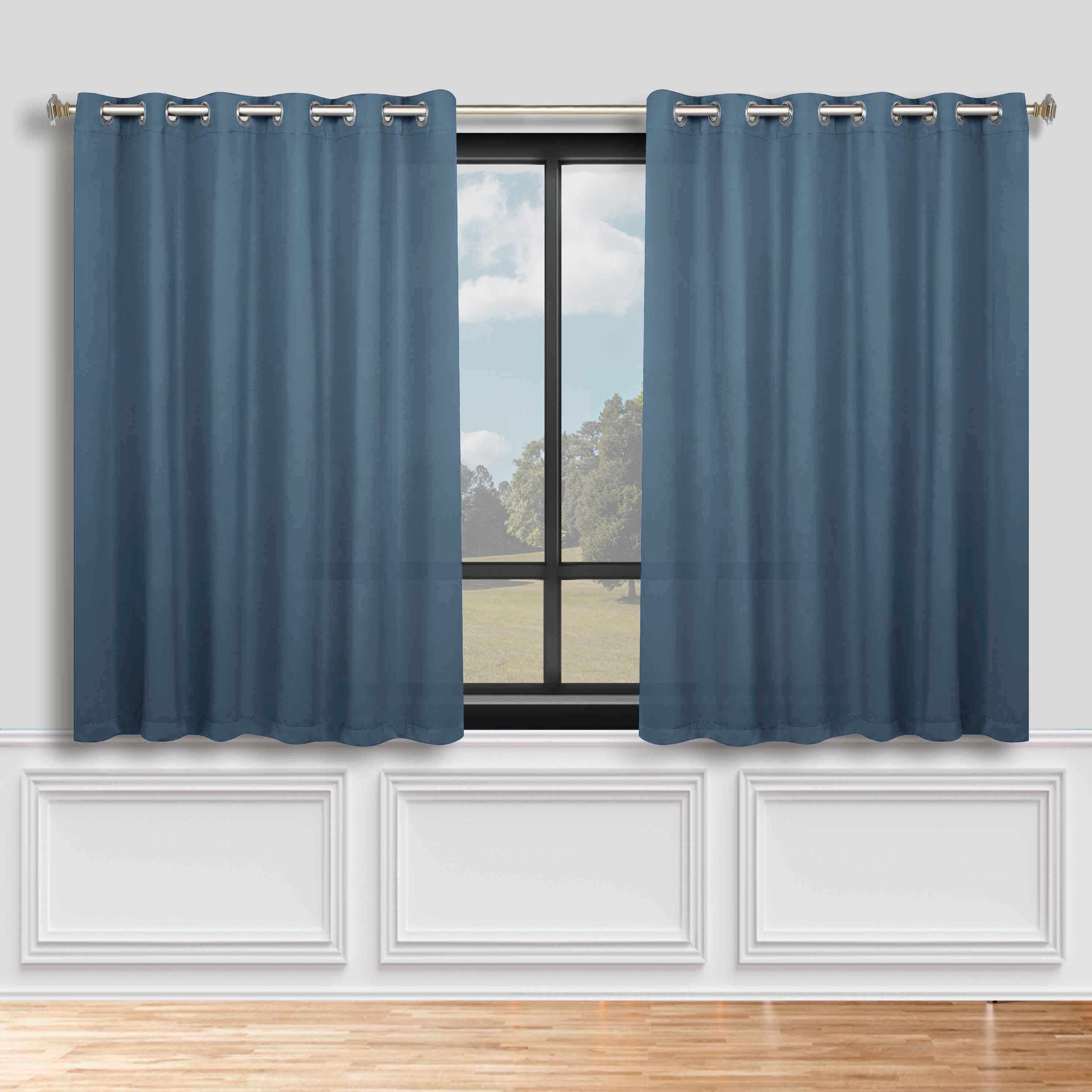 Classic Modern Solid Room Darkening Blackout Curtain Panels, Set of 2 - Blackout Curtains by Superior