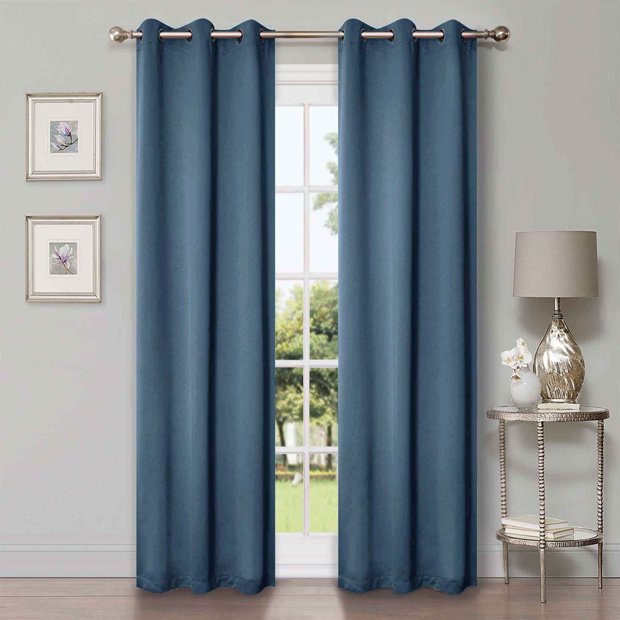 Classic Modern Solid Room Darkening Blackout Curtain Panels, Set of 2 - Blackout Curtains by Superior