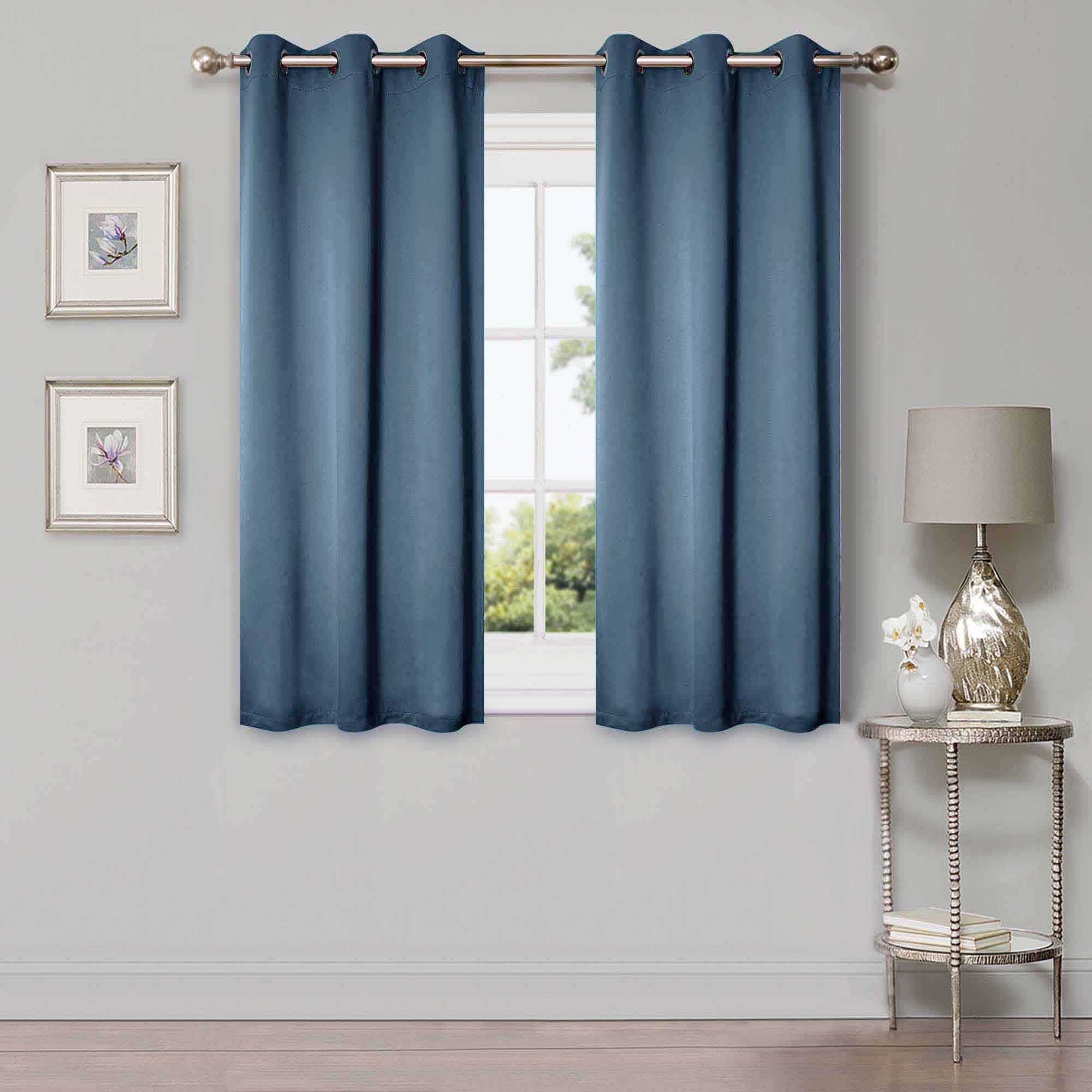 Classic Modern Solid Room Darkening Blackout Curtain Panels, Set of 2 - Blackout Curtains by Superior