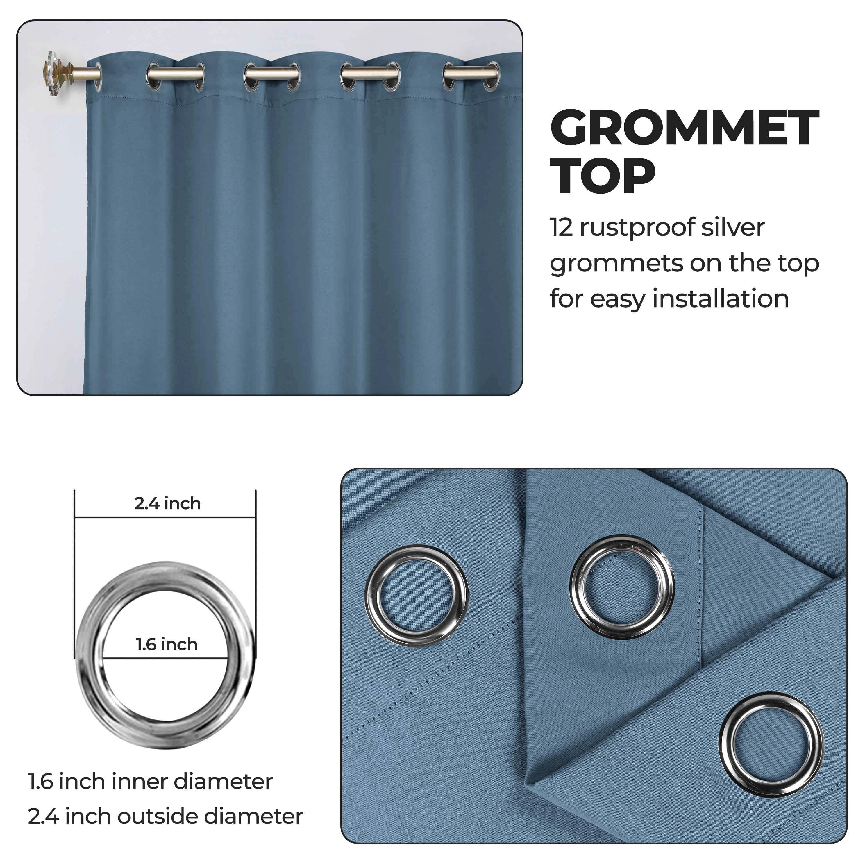 Classic Modern Solid Room Darkening Blackout Curtain Panels, Set of 2 - Blackout Curtains by Superior
