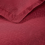 Fleur De Lis Jacquard Matelassé Cotton Medallion Bedspread Set - Bedspread by Superior Brand