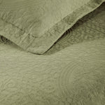 Fleur De Lis Jacquard Matelassé Cotton Medallion Bedspread Set - Bedspread by Superior Brand