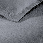 Fleur De Lis Jacquard Matelassé Cotton Medallion Bedspread Set - Bedspread by Superior Brand