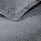 Fleur De Lis Jacquard Matelassé Cotton Medallion Bedspread Set - Bedspread by Superior Brand