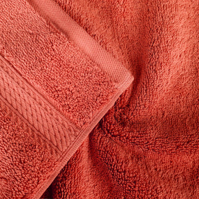 Egyptian Cotton Highly Absorbent 2 Piece Ultra-Plush Solid Bath Sheet Set - Coral