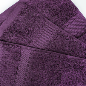 Egyptian Cotton Highly Absorbent 2 Piece Ultra-Plush Solid Bath Sheet Set - Plum
