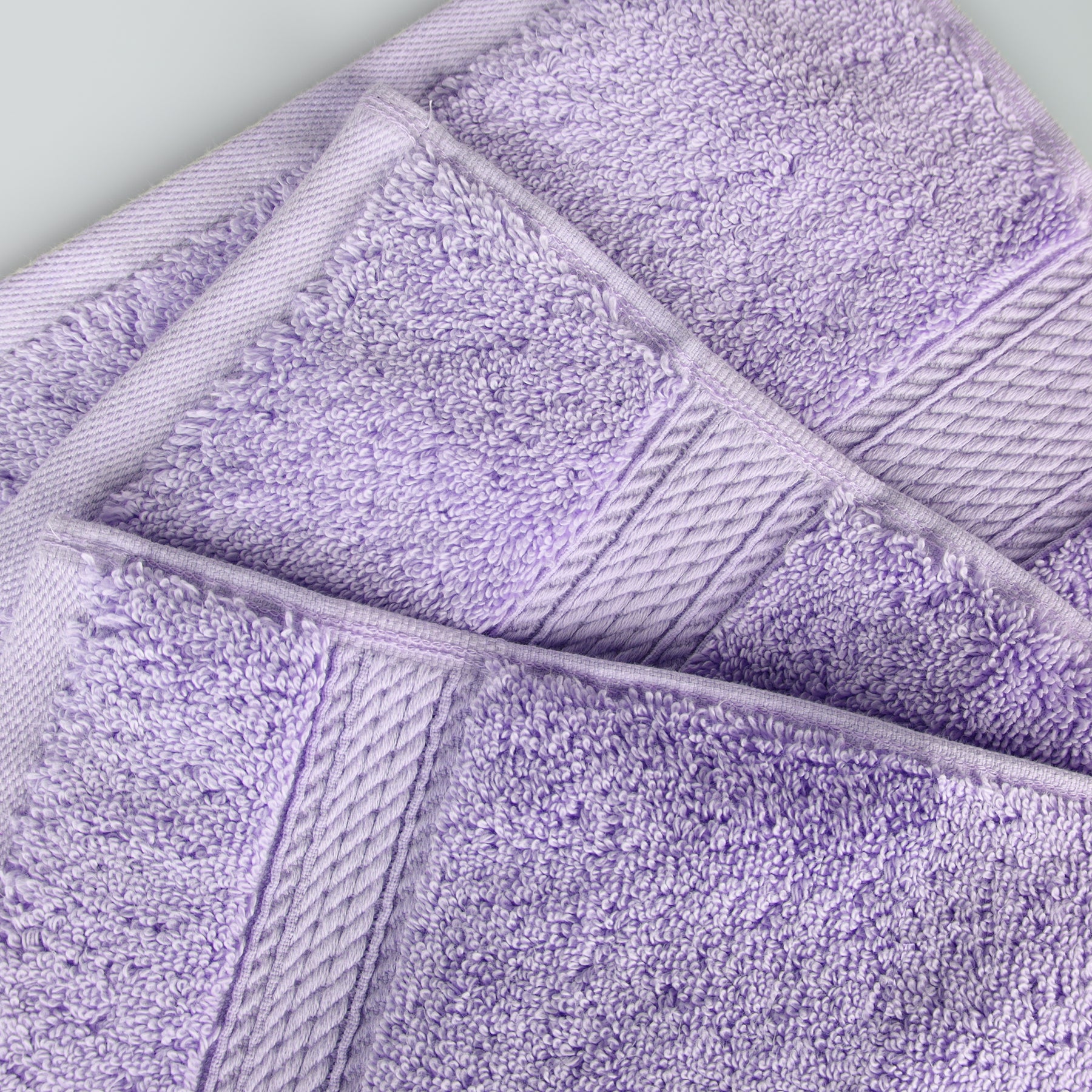 Egyptian Cotton Highly Absorbent 2 Piece Ultra-Plush Solid Bath Sheet Set - Purple