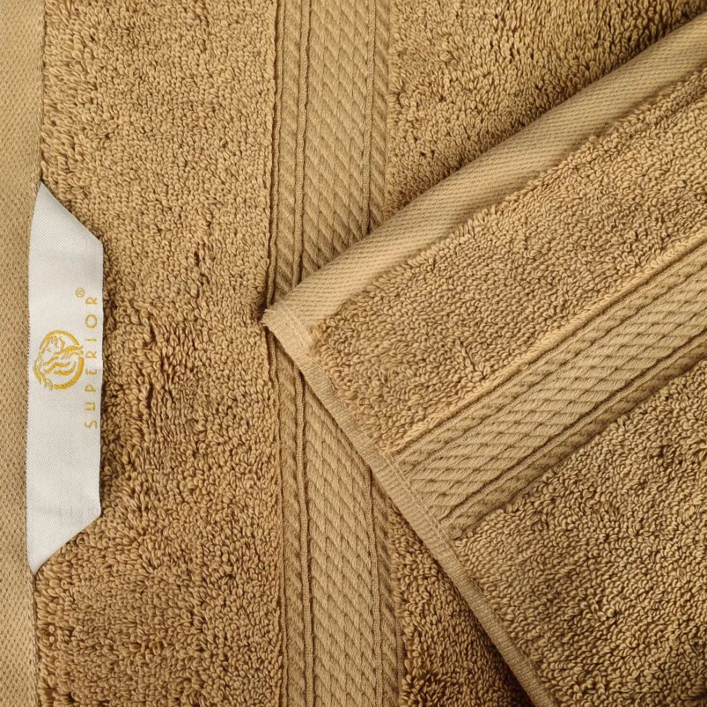 Madison Egyptian Cotton Plush Heavyweight 9 Piece Towel Set - Egyptian Cotton Towel Set by Superior Brand