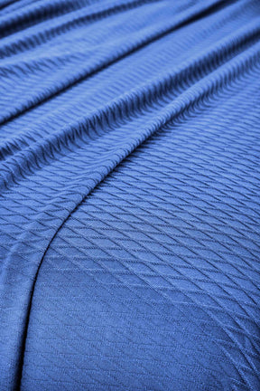 Diamond All-Season Cotton Blanket - Merrit Blue