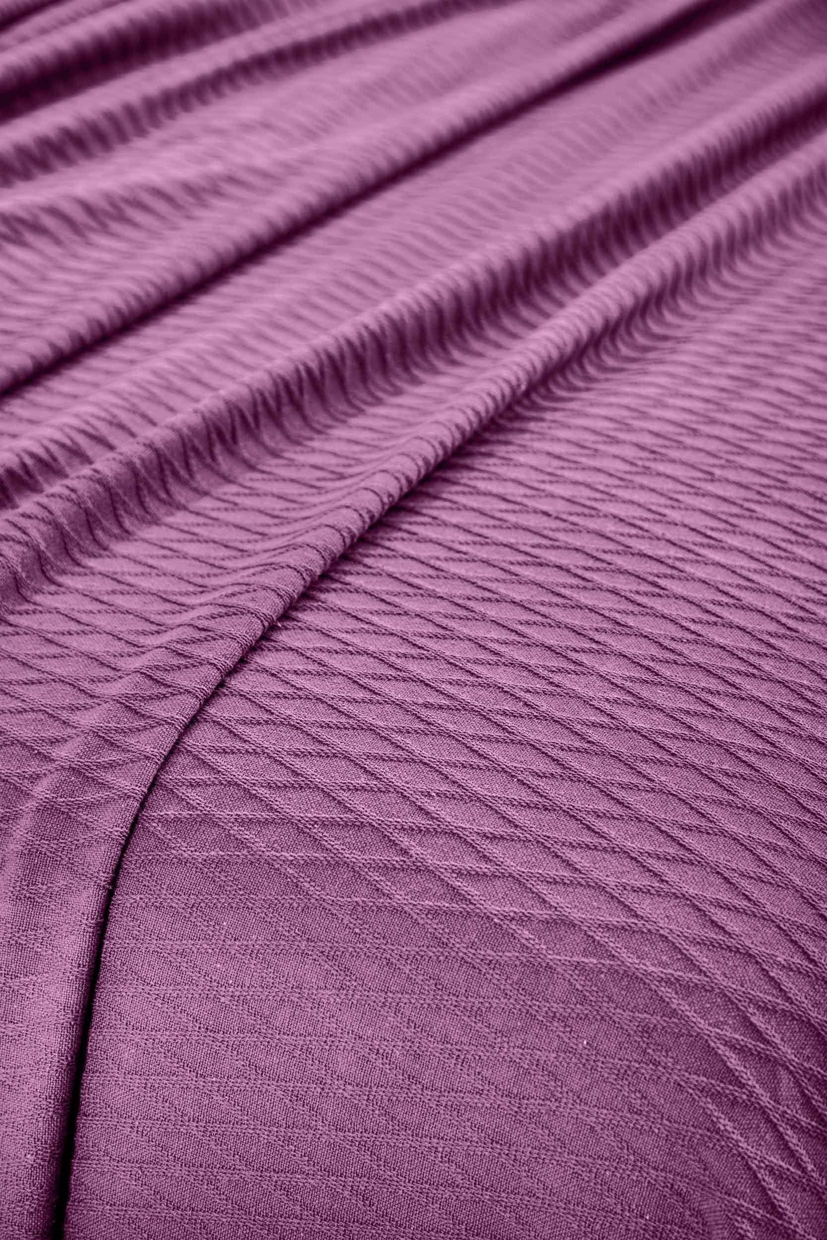 Diamond All-Season Cotton Blanket - Purple