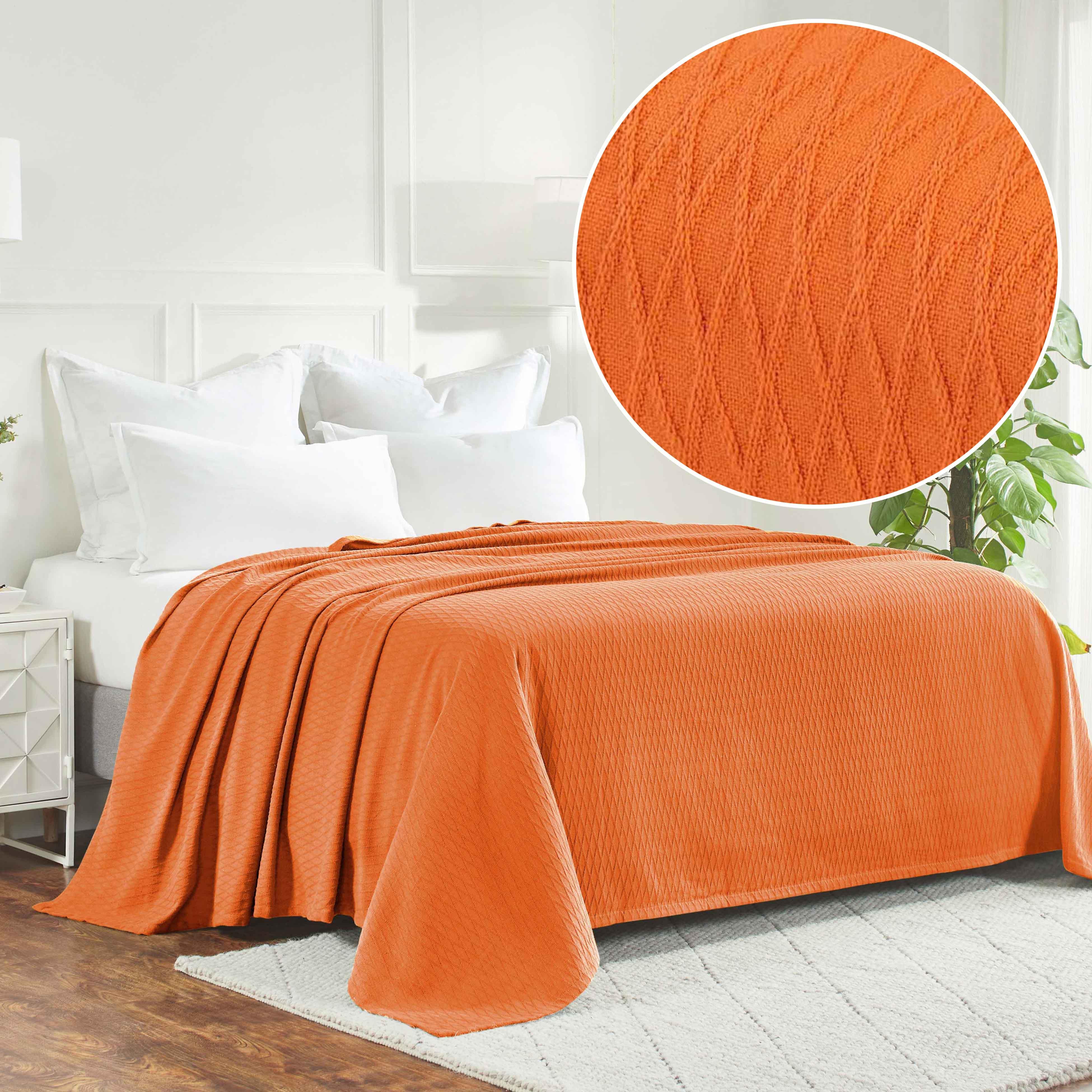 Diamond Weave Modern Classic Geometric All-Season Cotton Blanket - Blanket by Superior Brand