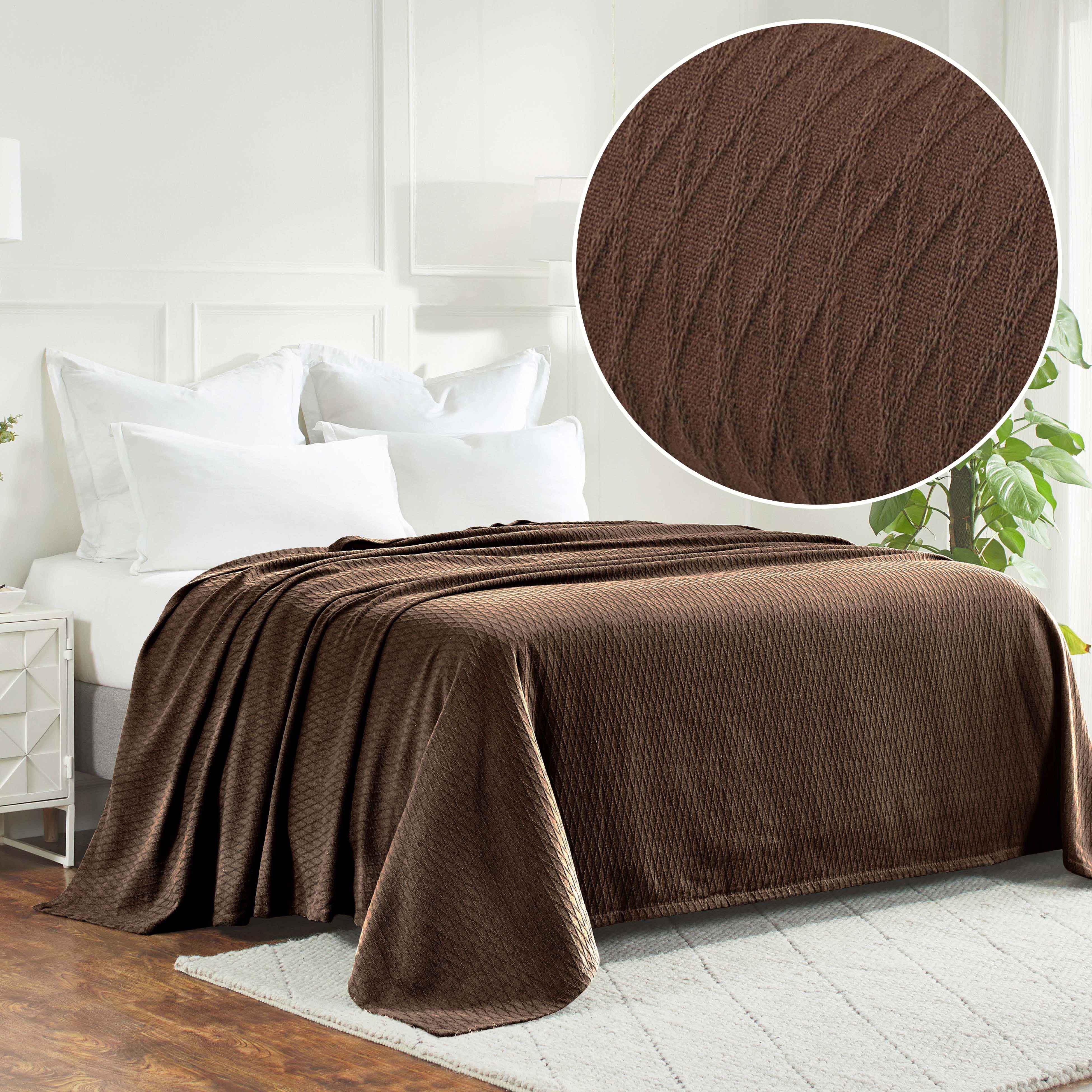 Diamond Weave Modern Classic Geometric All-Season Cotton Blanket - Blanket by Superior Brand