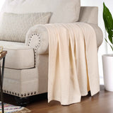 100% Cotton Thermal Blanket – Diamond Weave All-Season, Lightweight & Breathable