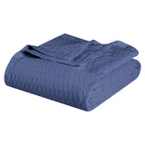 Diamond Weave Modern Classic Geometric All-Season Cotton Blanket