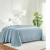 100% Cotton Thermal Blanket – Diamond Weave All-Season, Lightweight & Breathable