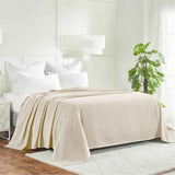 100% Cotton Thermal Blanket – Diamond Weave All-Season, Lightweight & Breathable
