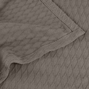 Diamond All-Season Cotton Blanket - Grey
