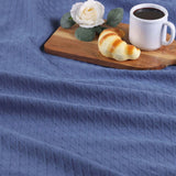 Diamond Weave Modern Classic Geometric All-Season Cotton Blanket