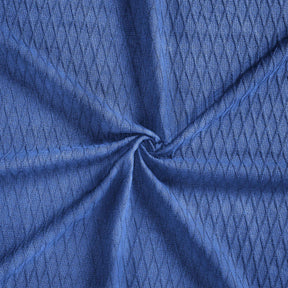 Diamond All-Season Cotton Blanket - Meriit Blue