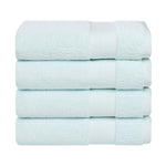 Aria Turkish Cotton Solid Heavyweight Plush Bath Towel Set of 4 - Bath Towel by Superior Brand