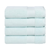 Aria Turkish Cotton Solid Heavyweight Plush Bath Towel Set of 4 - Bath Towel by Superior Brand