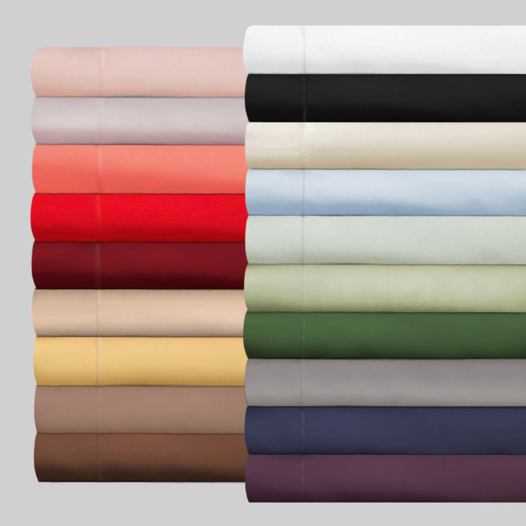 Superior Egyptian Cotton 300 Thread Count Solid Pillowcase Set - White