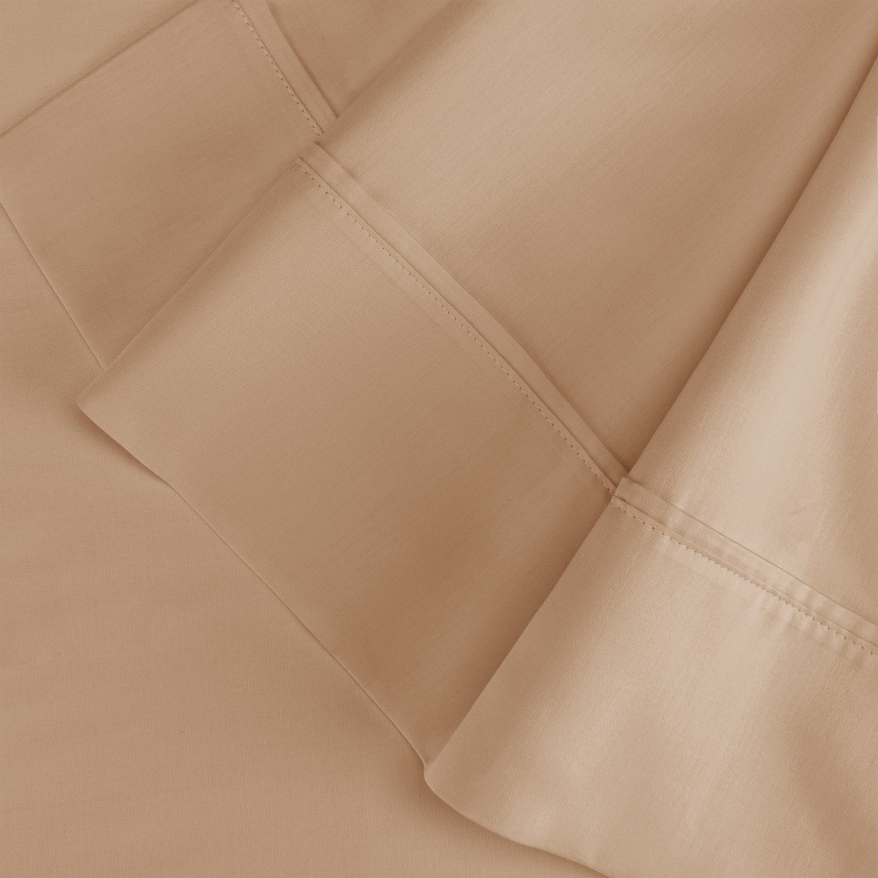 Superior Egyptian Cotton 300 Thread Count Solid Pillowcase Set - Beige