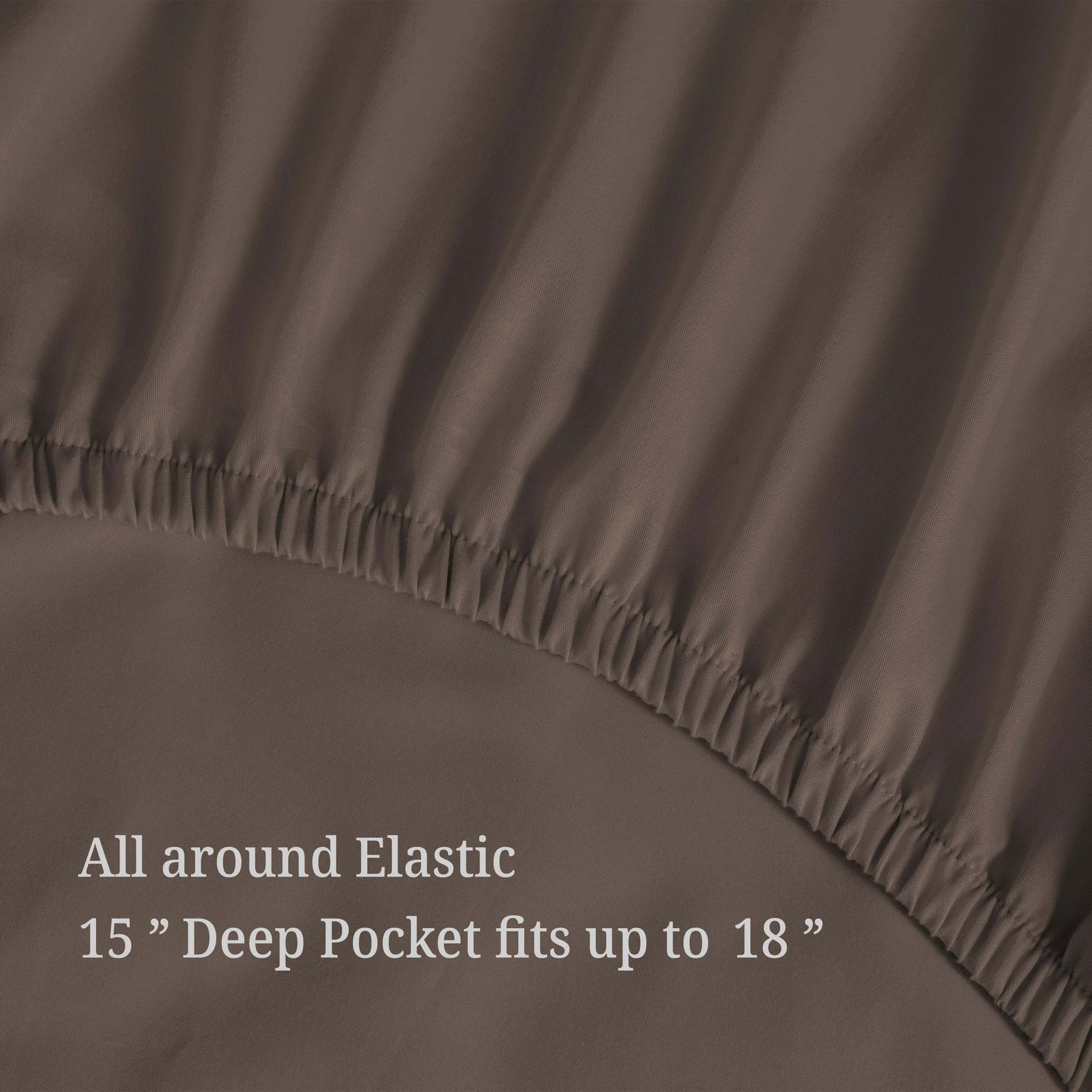 300 Thread Count Egyptian Cotton Solid Deep Pocket Sheet Set - Grey