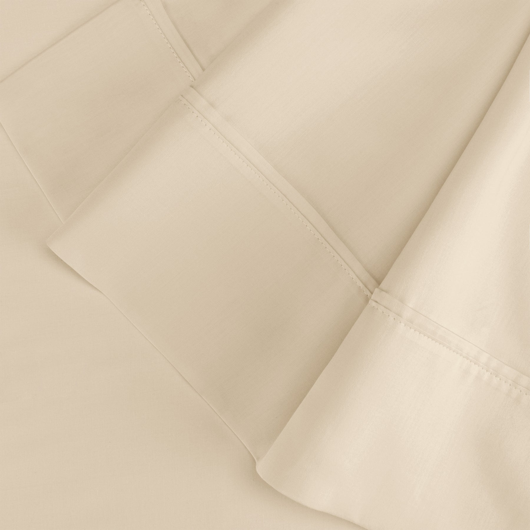 Superior Egyptian Cotton 300 Thread Count Solid Pillowcase Set - Ivory
