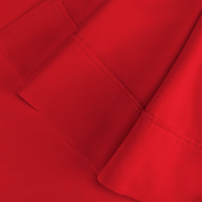 Superior Egyptian Cotton 300 Thread Count Solid Pillowcase Set - Red