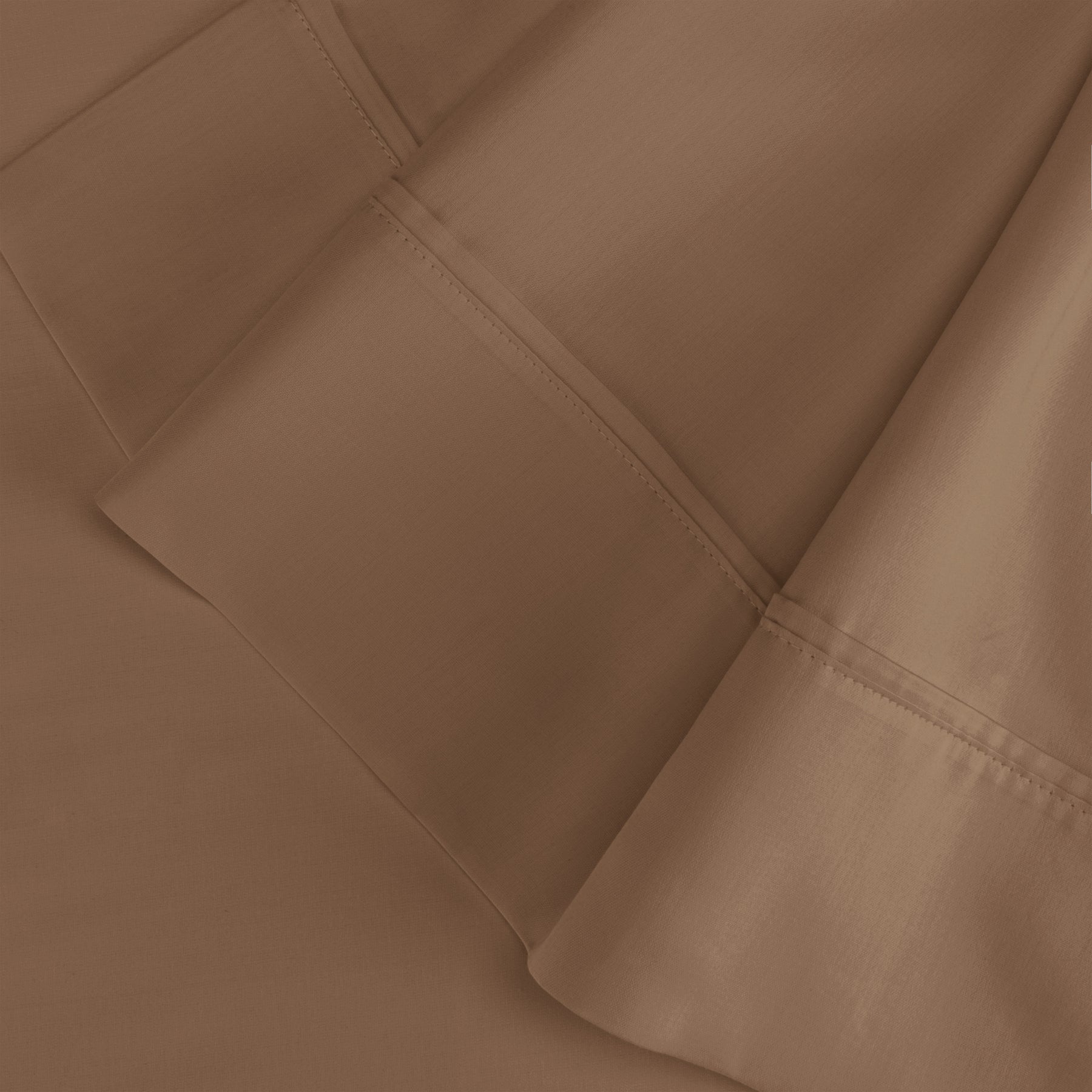 Superior Egyptian Cotton 300 Thread Count Solid Pillowcase Set - Taupe