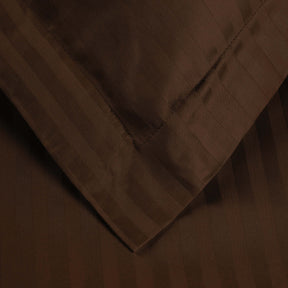 Superior Premium 600 Thread Count Egyptian Cotton Solid Duvet Cover Set -  Chocolate