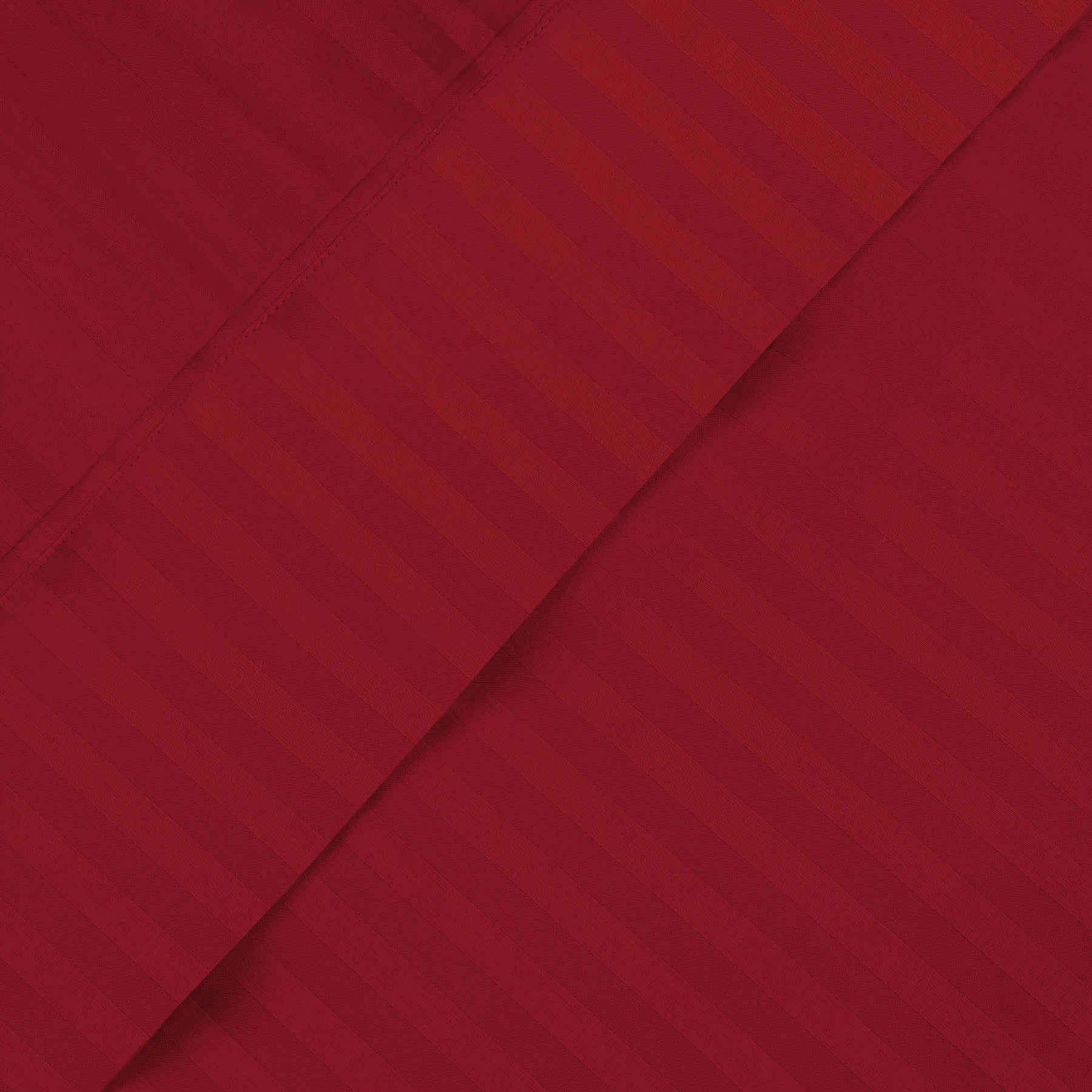 Superior Premium 600 Thread Count Egyptian Cotton Striped Deep Pocket Sheet Set - burgundy