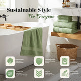 Eco-Friendly Ring-Spun Cotton 12-Piece Towel Set