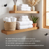 Eco-Friendly Ring-Spun Cotton 12-Piece Towel Set